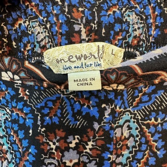 Boho 100% Rayon wide leg pants - Picture 2 of 7